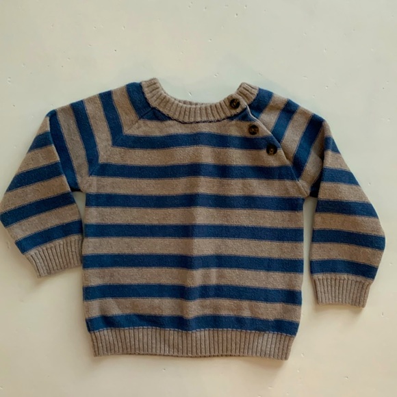 Carter's Other - Carter’s Boys 12 Month Blue & Tan Sweater